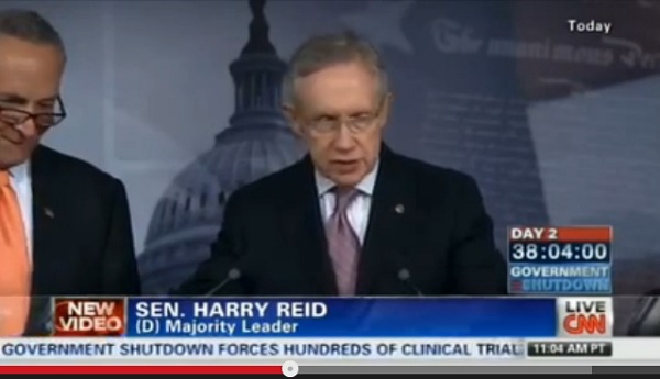 Reid refuses specific funding for NIH