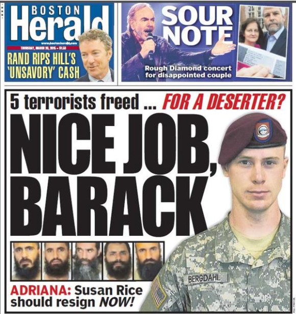 Nice Job Barack Bergdahl Boston Herald