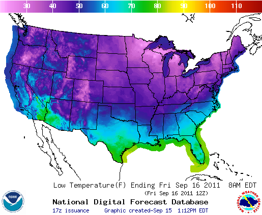 chill map low  temp ending 9-16-11 8am natl digital forecast database